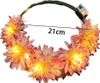 LED-Blumenkrone, Blumenkranz-Haarreif, leuchtender Produktbild-Vorschau 1