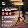 MONZANA® Infrarot Heizstrahler 2500W mit Teleskopständer Produktbild-Vorschau 2
