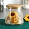 Barattolo di vetro con coperchio in bambù - Conservazione Anteprima dell’immagine prodotto 2