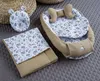 TAUPE Waffelpique/ BLUMENWIESE Braun Babynestchen Unterlage Produktbild-Vorschau 4