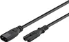 Goobay 97201 Câble de rallonge C7/C8, 2 m, noir, noir - Voir les images du produit 2