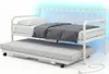 COSTWAY Tagesbett 90x200cm, Schlafsofa mit Ausziehbett, Produktbild-Vorschau 1