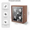 Olvy Uhrenbeweger für 4 Uhren, LED-Beleuchtung, Watchwinder Produktbild-Vorschau 2