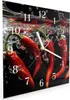 Wanduhr aus Glas mit Motiv Chili unter Wasser- 30 x 30 cm - Produktbild-Vorschau 2