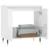 vidaXL Badschrank Hochglanz-Weiß 58x33x60 cm Holzwerkstoff Produktbild-Vorschau 3