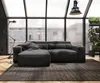 DELIFE Ecksofa Sirpio 230x155 cm Mikrofaser Schwarz Produktbild-Vorschau 2