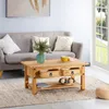 IDIMEX Couchtisch SALSA, Massivholz Kiefer, Zwei Schubladen Produktbild-Vorschau 3