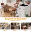 INONEFT Barhocker 2er-Set mit Rückenlehne, Industrie-Design Produktbild-Vorschau 6