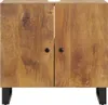 vidaXL Waschbeckenunterschrank Massivholz Mango und Produktbild-Vorschau 4