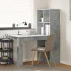Escritorio de hormigón gris y tablero de partículas, 122 x Vista previa de la imagen del producto 2