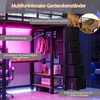 Letto a castello Merax, dimensioni 90x200, con scrivania da Anteprima dell’immagine prodotto 6
