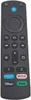 A black remote control with various buttons and app logos. Náhled obrázku produktu
