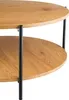 CLP Couchtisch Edduma rund aus Holz 2 Ebenen Metallgestell Produktbild-Vorschau 5