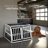 Hundetransportbox doppel mit schräger Rückwand mit Produktbild-Vorschau 6