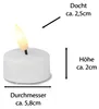 8 x LED-theelichthouders met timer - Warmwitte Productafbeelding-voorbeeld 2