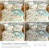 MILDLY Bettwäsche Baumwolle 100% 220x240 Pflanzenmuster Produktbild-Vorschau 5
