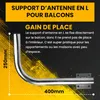 Extralink Support balcon droit pour antenne satellite, avec Voir les images du produit 7