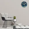 Wanduhr aus Glas Rund fi 30 Bunte Häuser Quarz Deko Produktbild-Vorschau 2