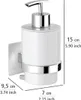 WENKO Seifen Spender QUADRO ohne bohren 250ml Bad Produktbild-Vorschau 4