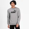 Puma Sweatshirt Essential Big Logo Crew Herren Grau Produktbild-Vorschau 6