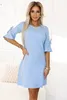 Numoco Mini abito donna Neva blu cielo L Anteprima dell’immagine prodotto 4