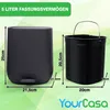 YourCasa® Mülleimer Bad [5L] - Elegantes Design - Produktbild-Vorschau 3