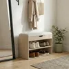 Szafka na buty z siedziskiem LEVA, 60 x 30 x 47 cm Podgląd zdjęcia produktu 2