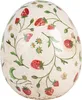 Clayre & Eef Figurka Jajko Ø 14x16 cm Beżowo-czerwone Podgląd zdjęcia produktu 1