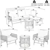 Merax Gartenlounge-Set 6-Sitzer Gartenmöbel mit gewebtem Produktbild-Vorschau 11