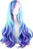 70cm Frauen Farbverlauf Farbe Long Big Wave Curly Volle Produktbild-Vorschau 2