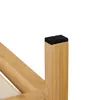 Komoda Relaxdays, bambus, 4 látkové zásuvky, předsíň, Náhled obrázku produktu 8