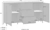 Kommode "Altanative" Sideboard 150cm 2-türig kosmos grau Produktbild-Vorschau 3