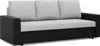 Sofa 3-Sitzer  mit Schlaffunktion LUNA, Grau + Schwarz Produktbild-Vorschau 4