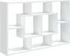 vidaXL Nástenná polica biela 85x16x52,5 cm odvodený výrobok Náhľad obrázku produktu 1