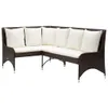 vidaXL Garten-Ecksofa 2-tlg. Poly Rattan Braun Produktbild-Vorschau 6