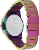 The back view of a multicolor Guess watch with a stainless steel band and case. Náhľad obrázku produktu