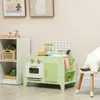 AIYAPLAY Kinderküche Spielküche mit Mikrowelle Spüle und Produktbild-Vorschau 2
