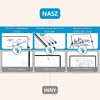 Dwustronna tablica magnetyczna A3 ze stojakiem – 360° Podgląd zdjęcia produktu 6