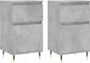 vidaXL Sideboards 2 Stk. Betongrau 40x35x70 cm Produktbild-Vorschau 2