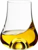 A close-up shot of a whiskey or rum glass filled with amber liquid. Produktbild-Vorschau