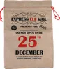 Vianočné jutové vrece 25. decembra 60x40 cm Náhľad obrázku produktu 2
