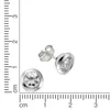 F Ohrstecker 925/- Sterling Silber 0,9cm weiß Zirkonia weiß Produktbild-Vorschau 2