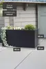 Vaso da fiori MAXI in fibra di vetro, antracite, 80x40x40 Anteprima dell’immagine prodotto 4