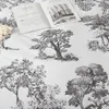 Pościel satynowa 220x200 Vintage z botanicznym wzorem i Podgląd zdjęcia produktu 3
