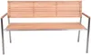 Gartenbank DENVER 3-Sitzer Gestell Edelstahl Sitz und Rücken aus Teak Produktbild-Vorschau