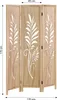 Homestyle4u Paravent Raumteiler 3 teilig Holz Trennwand Produktbild-Vorschau 7