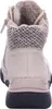 The back view of a beige high-top sneaker boot with a knitted cuff and faux fur lining. Anteprima dell’immagine prodotto