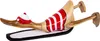 Ente Holz Surfbrett 25 cm, Ente Surft, Teak Holz Ente + Produktbild-Vorschau 1