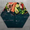 Uhr hexagonal 40 cm Glas Geräuschlos schwarze Zeiger - Produktbild-Vorschau 1