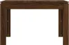 vidaXL Jídelní stůl Brown Oak Optics 120x60x76 cm Materiál Náhled obrázku produktu 4